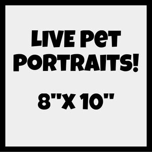 8"x10" Colored Pencil Custom Pet Portrait (1 Pet) DEPOSIT